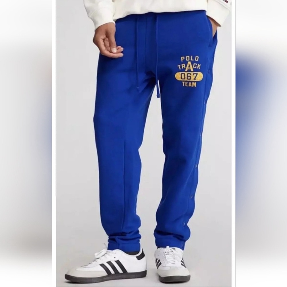 Polo Ralph Lauren blue tear away track pants